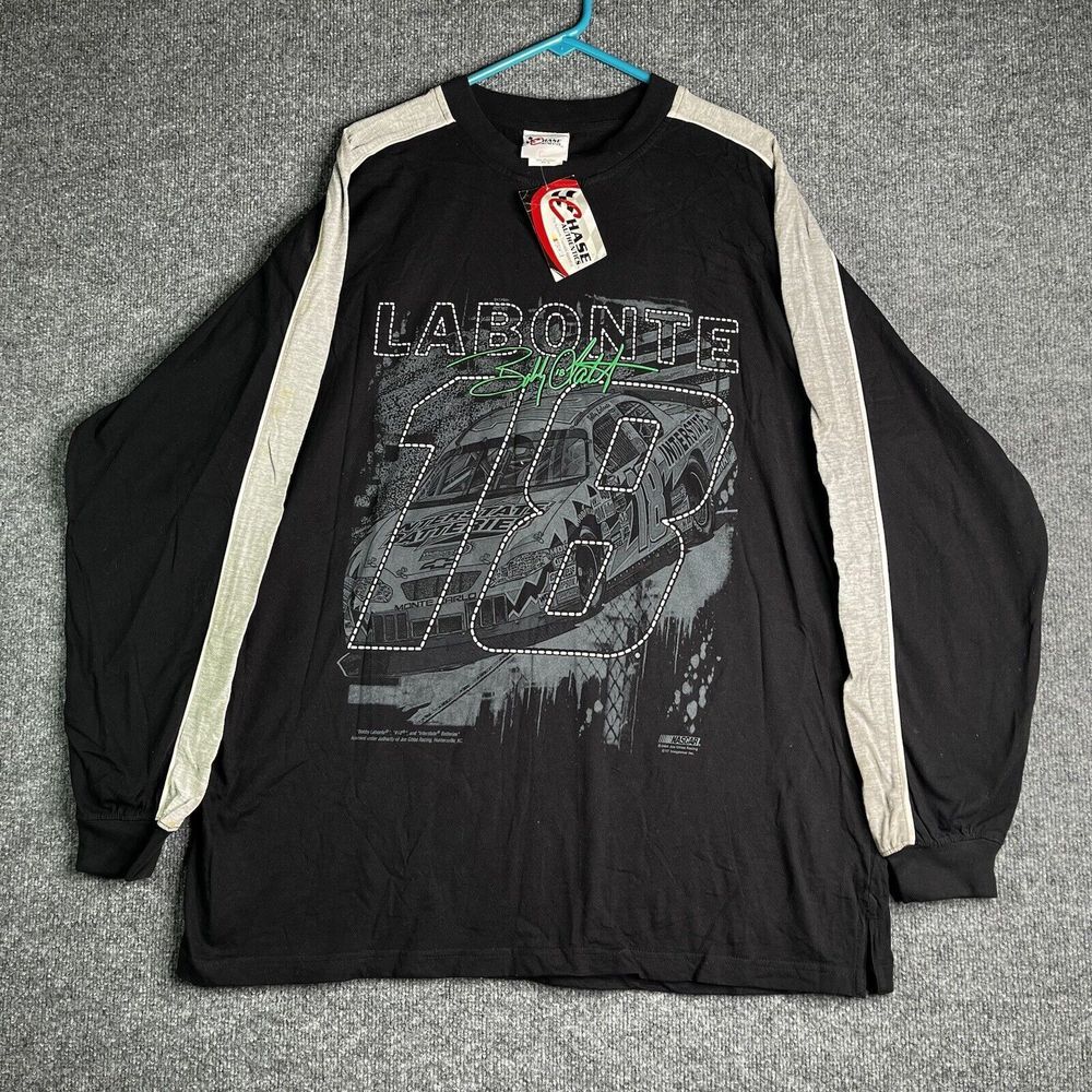NASCAR Bobby Labonte Interstate Long Sleeve Shirt Men's XL Chase Authentics Y2K
